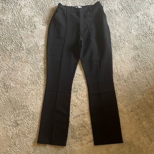 BRAND NEW A & F “skinny ultra high rise” black trouser with split bottom.